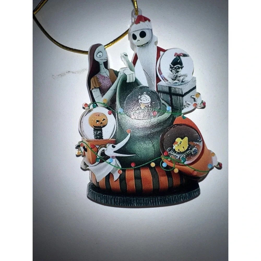 Set of 6 4 Double Sided Nightmare Before Christmas Ornaments‎ Brand New